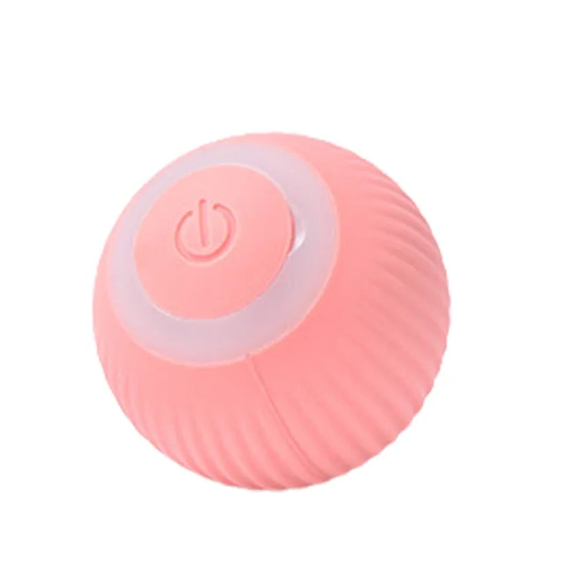 Rechargeable Cat Ball Toy Smart Automatic Rolling Kitten Toys 360 Degree Spinning Ball for Cats Usb Rechargeable Pet Toys